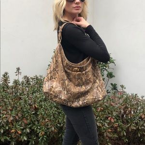 Tory Burch faux snake skin purse